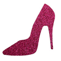 Barbie Sapato Glitter Pink 3,5cm C/10