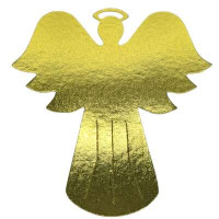 Aplique Anjo dourado batizado,eucaristia.(de 1 a 10 und)