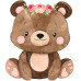 Bosque encantado urso menina.(1 a 10un)