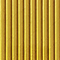 Canudo de papel Ouro Metálico (10un)