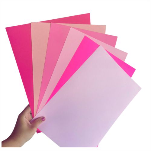 Papel Color Plus Rosa A4 180g Unidade