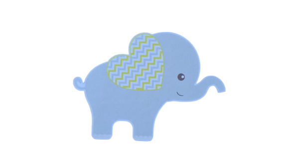 clipart de elefante para chá de bebê amarelo