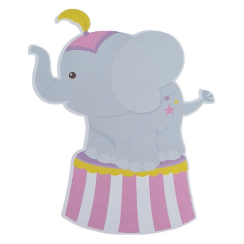 Elefante circo rosa .(de 1 a 20 und)