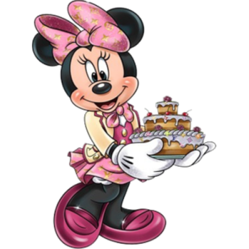 Aplique Minnie confeiteira 01 