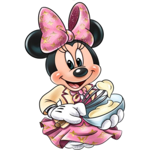 Aplique Minnie confeiteira 02 