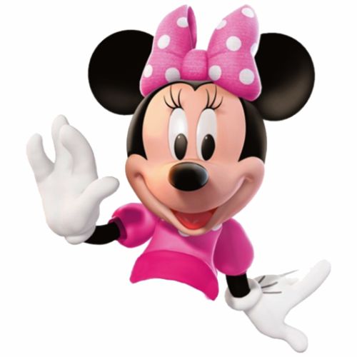 Aplique Minnie rosa meio corpo