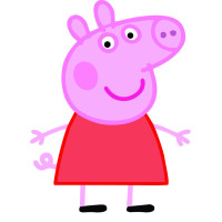 Aplique Peppa Pig.(1 a 10 un)