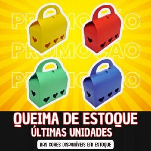 PROMOÇÃO Caixa maleta coração 10und