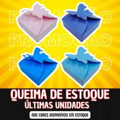 PROMOÇÃO Caixa Borboleta Baixa C/10