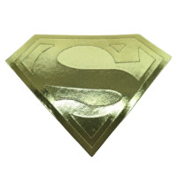 Logo superman Dourado.(1 a 10 un)