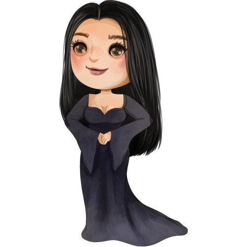 Wandinha Morticia.(1 a 10 un)